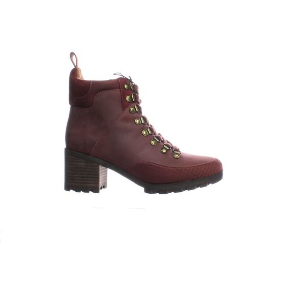 Vionic Shoes - Vionic Womens Spencer Burgundy Fashion Boots Size 7 Medium (B, M)